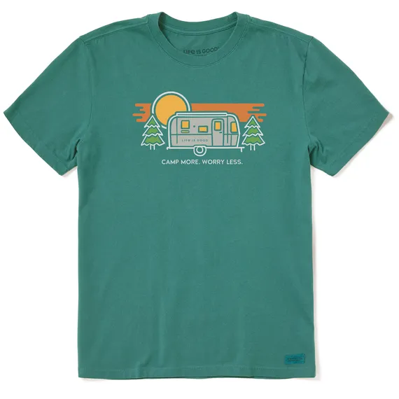 Airstream Camp More Worry Less Men's T-Shirt by Life is Good®