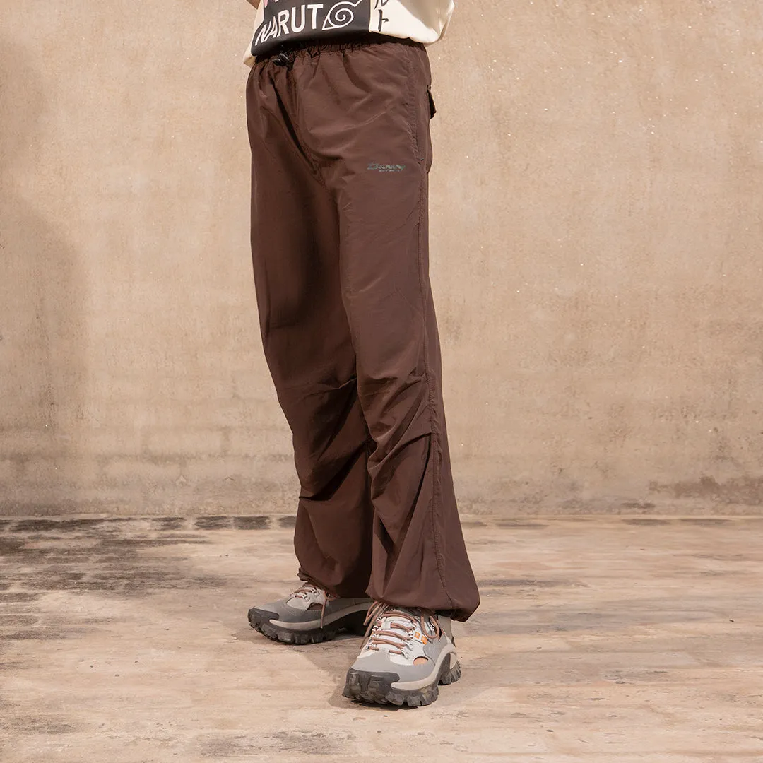 BAGGY A.F Crinkle Unisex Trouser- Brown