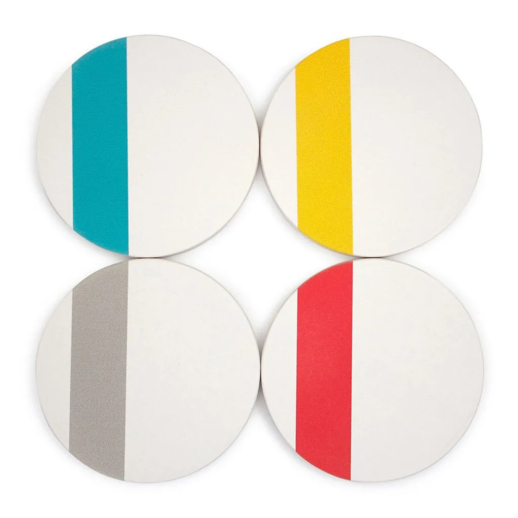 Bright Summer Hues Absorbent Ceramic Coasters