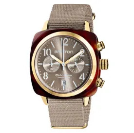 Briston Taupe Clubmaster Classic Chronograph Watch 19140.PYA.T.30.NT