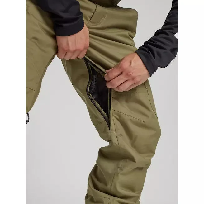 Burton Men's Cargo 2L Snowboard Pants - Regular Fit Martini Olive