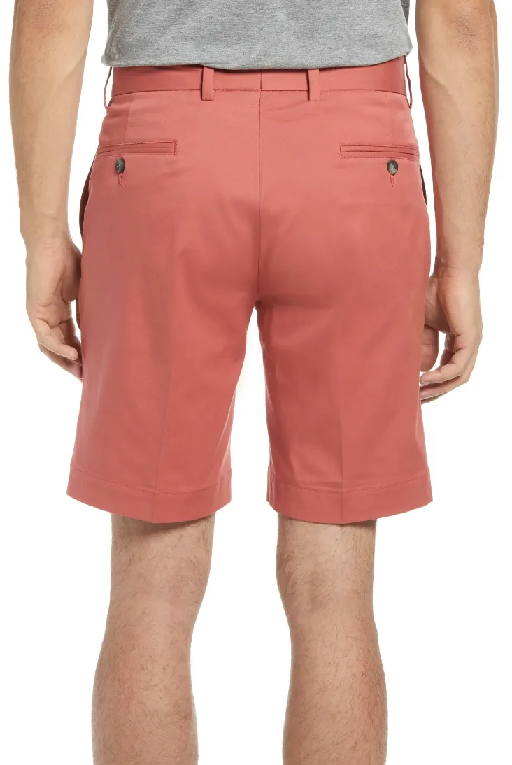 Charleston Khakis Fine Line Stretch Twill Short<br>Flat Front<br>Regular Rise