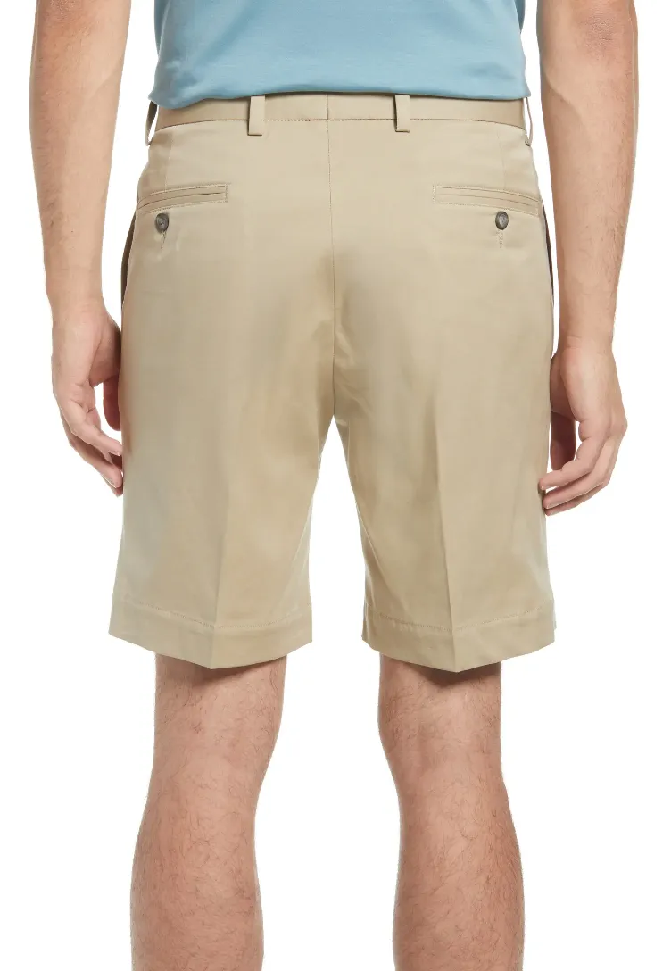 Charleston Khakis Fine Line Stretch Twill Short<br>Flat Front<br>Regular Rise