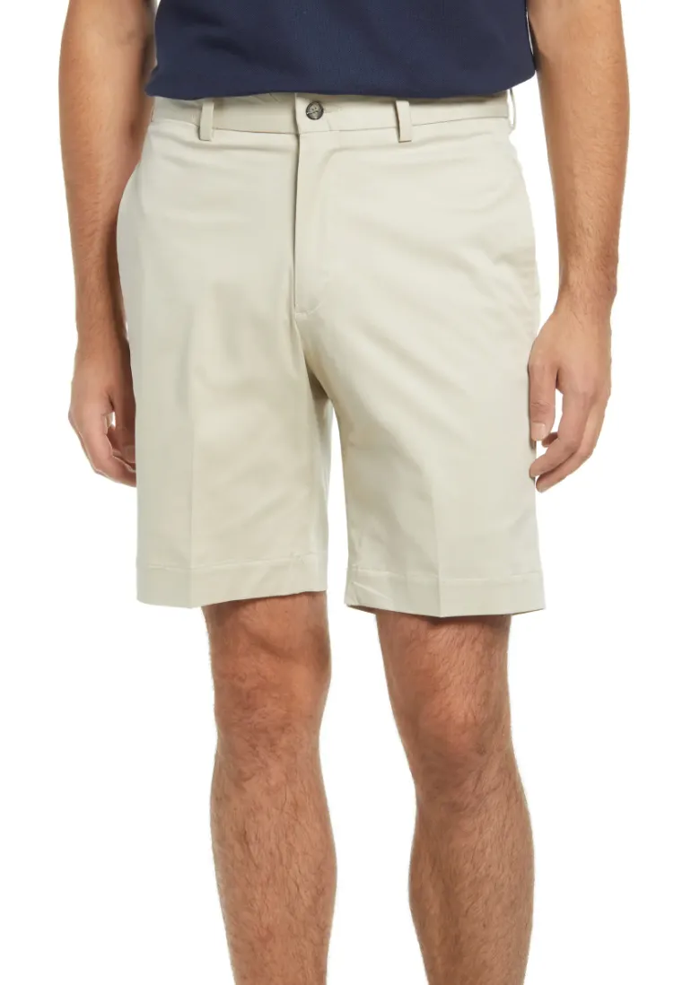 Charleston Khakis Fine Line Stretch Twill Short<br>Flat Front<br>Regular Rise