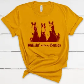 Chillin' With My Ponies Adult Unisex T-Shirt