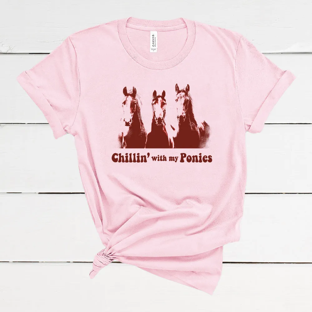 Chillin' With My Ponies Adult Unisex T-Shirt