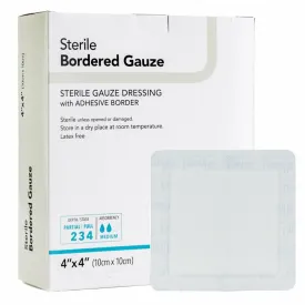 DermaRite® Adhesive Dressing, 6 x 6 Inch, White, Non-Sterile