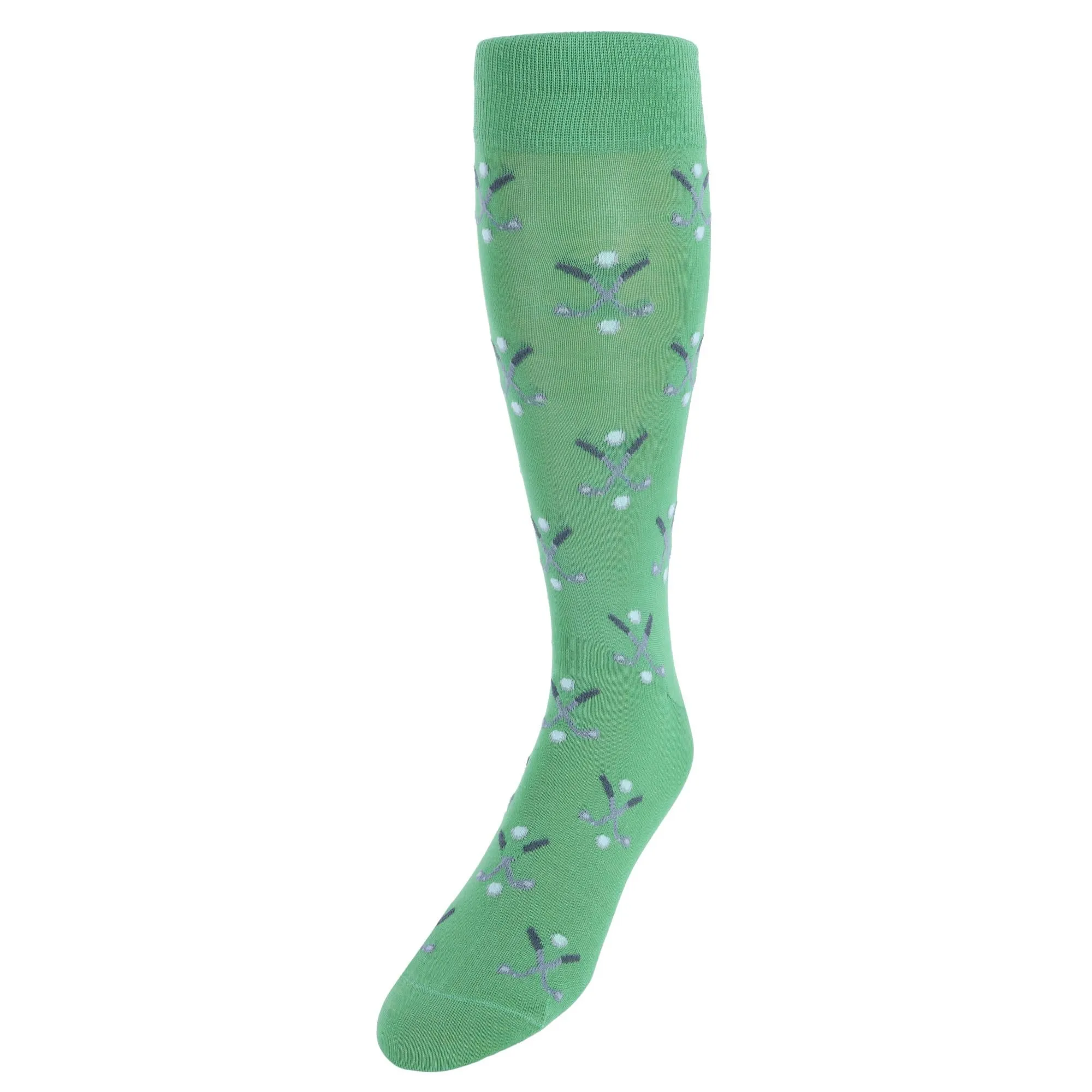 Hole In One Golf Novelty Mercerized Cotton Mid-Calf Socks