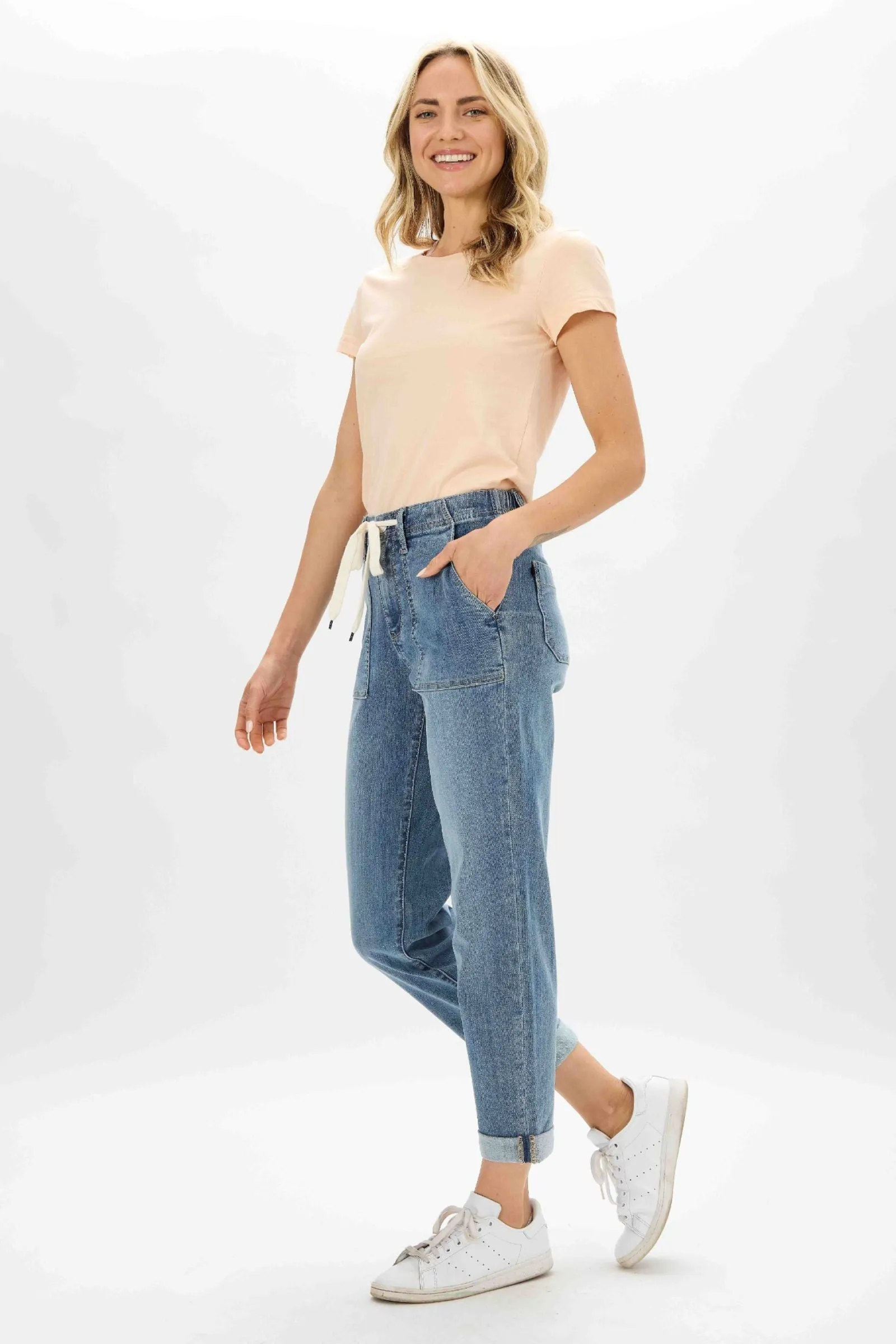 Judy Blue High Waist Pull On Jogger Denim 88496