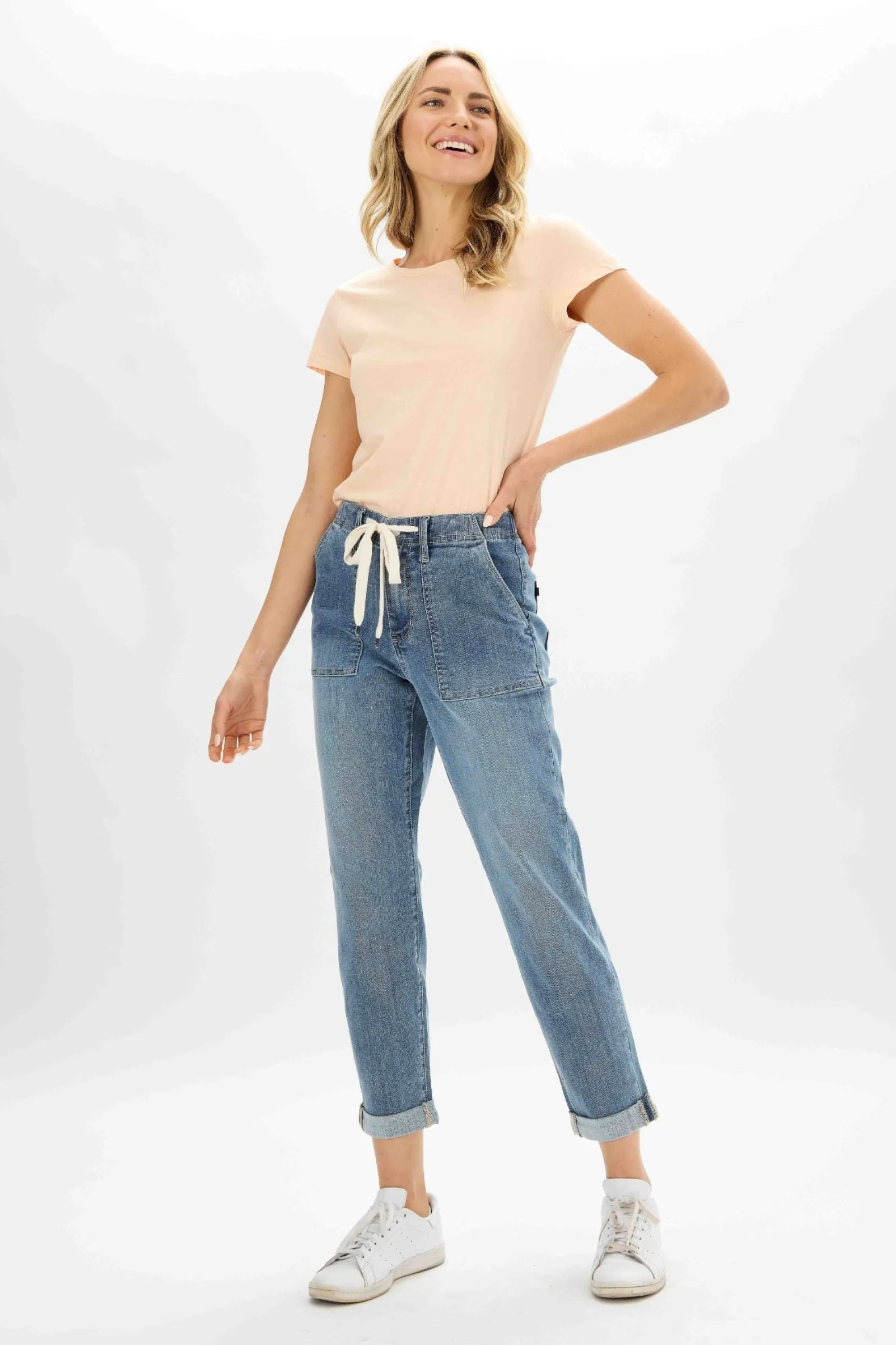 Judy Blue High Waist Pull On Jogger Denim 88496