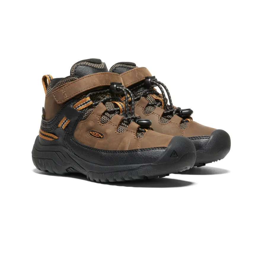 Little Kids' Targhee Waterproof Boot  |  Dark Earth/Golden Brown