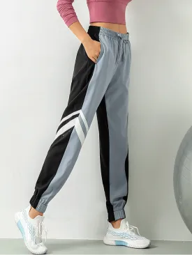 Loose Women's Jogger Pants with Thin Stripe for Running - SF1249