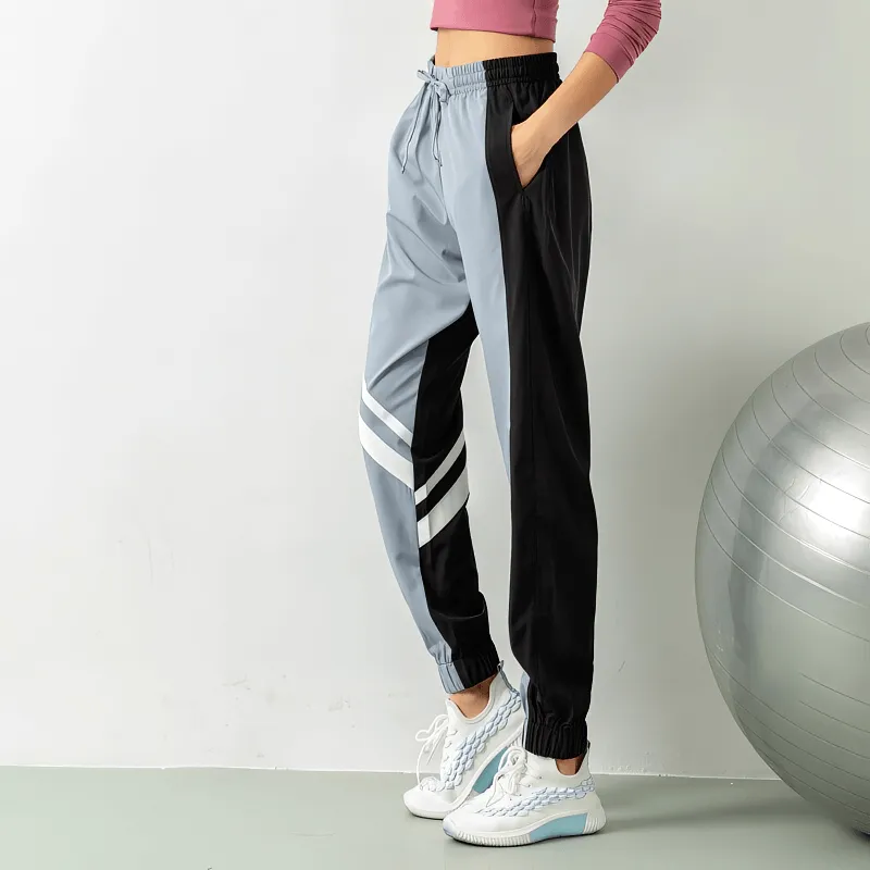 Loose Women's Jogger Pants with Thin Stripe for Running - SF1249