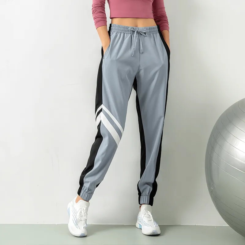 Loose Women's Jogger Pants with Thin Stripe for Running - SF1249