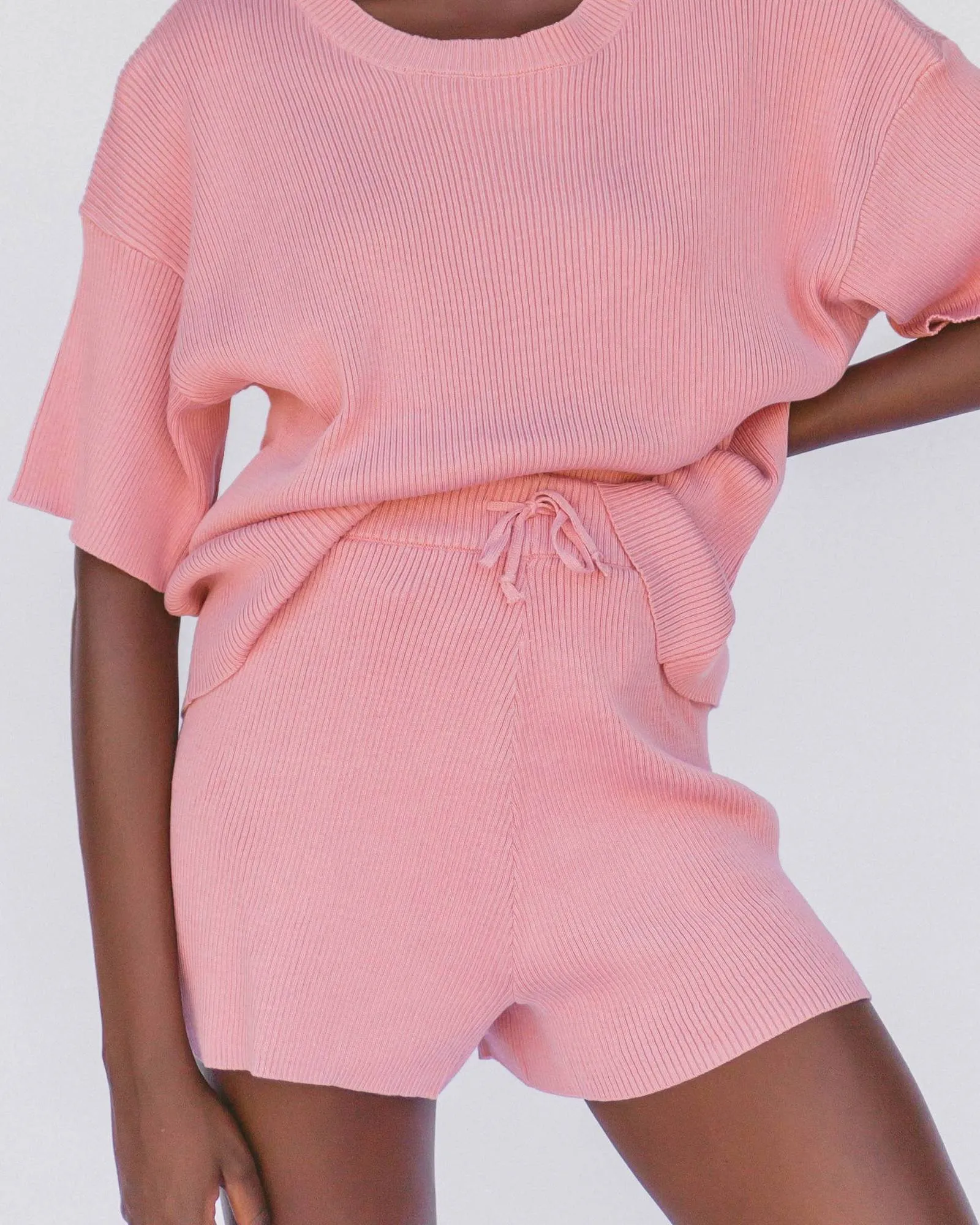 Lullaby Club Alex Knit Shorts - Dusty *FINAL SALE*