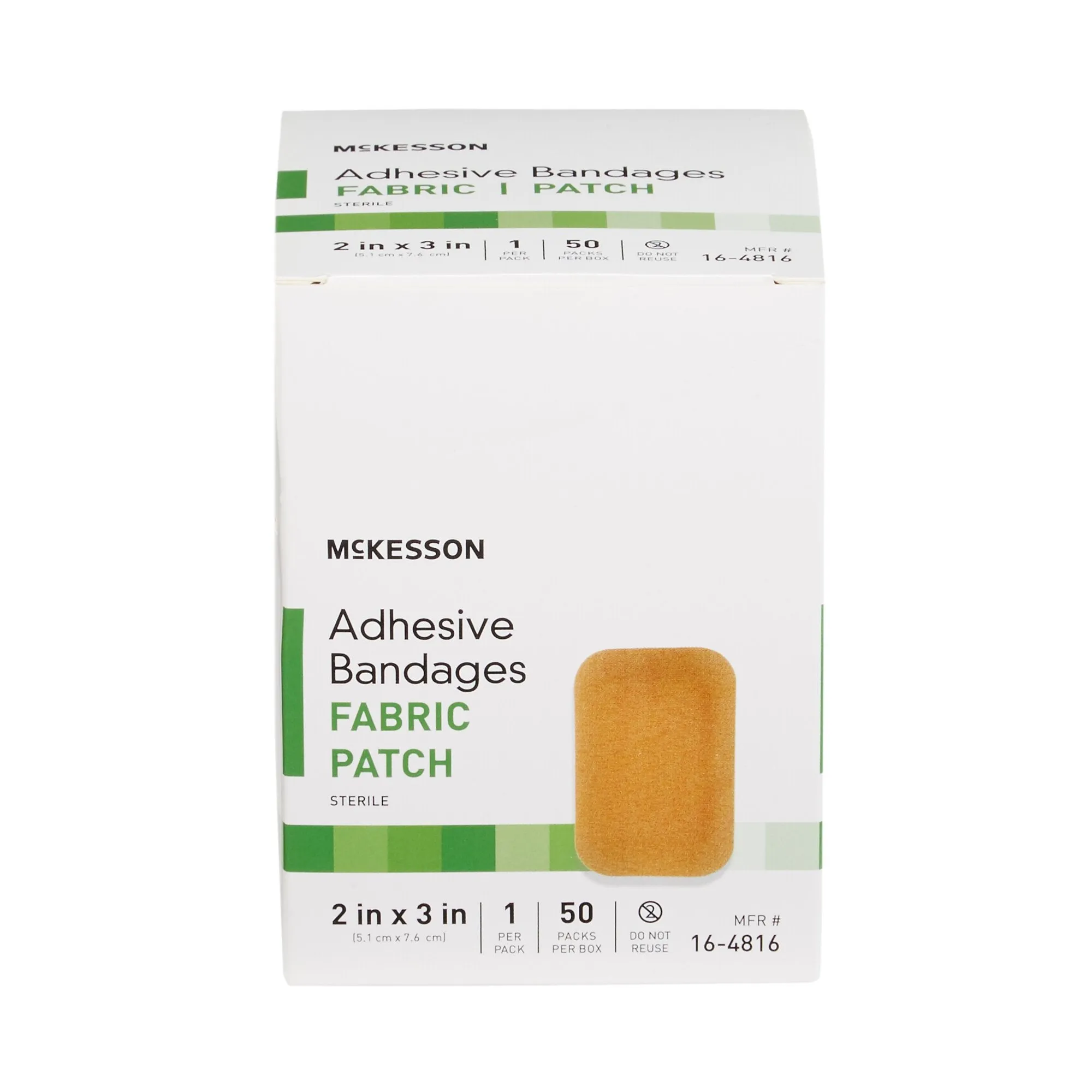 McKesson Tan Adhesive Strip, 2 x 3 Inch