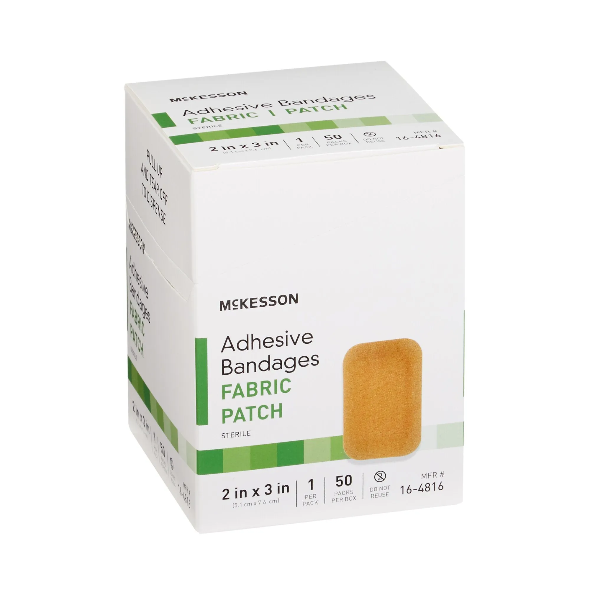 McKesson Tan Adhesive Strip, 2 x 3 Inch