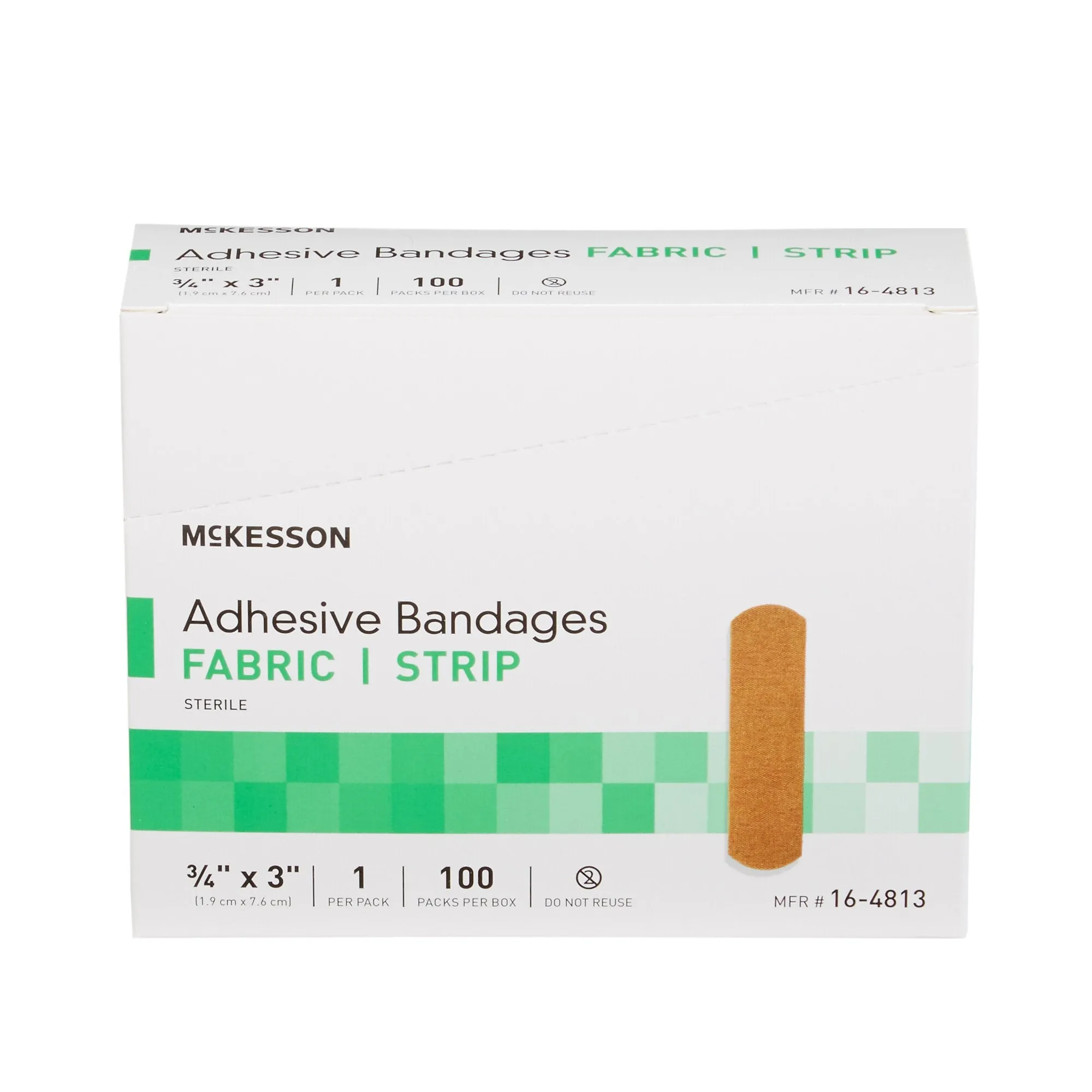 McKesson Tan Adhesive Strip, 3/4 x 3 Inch