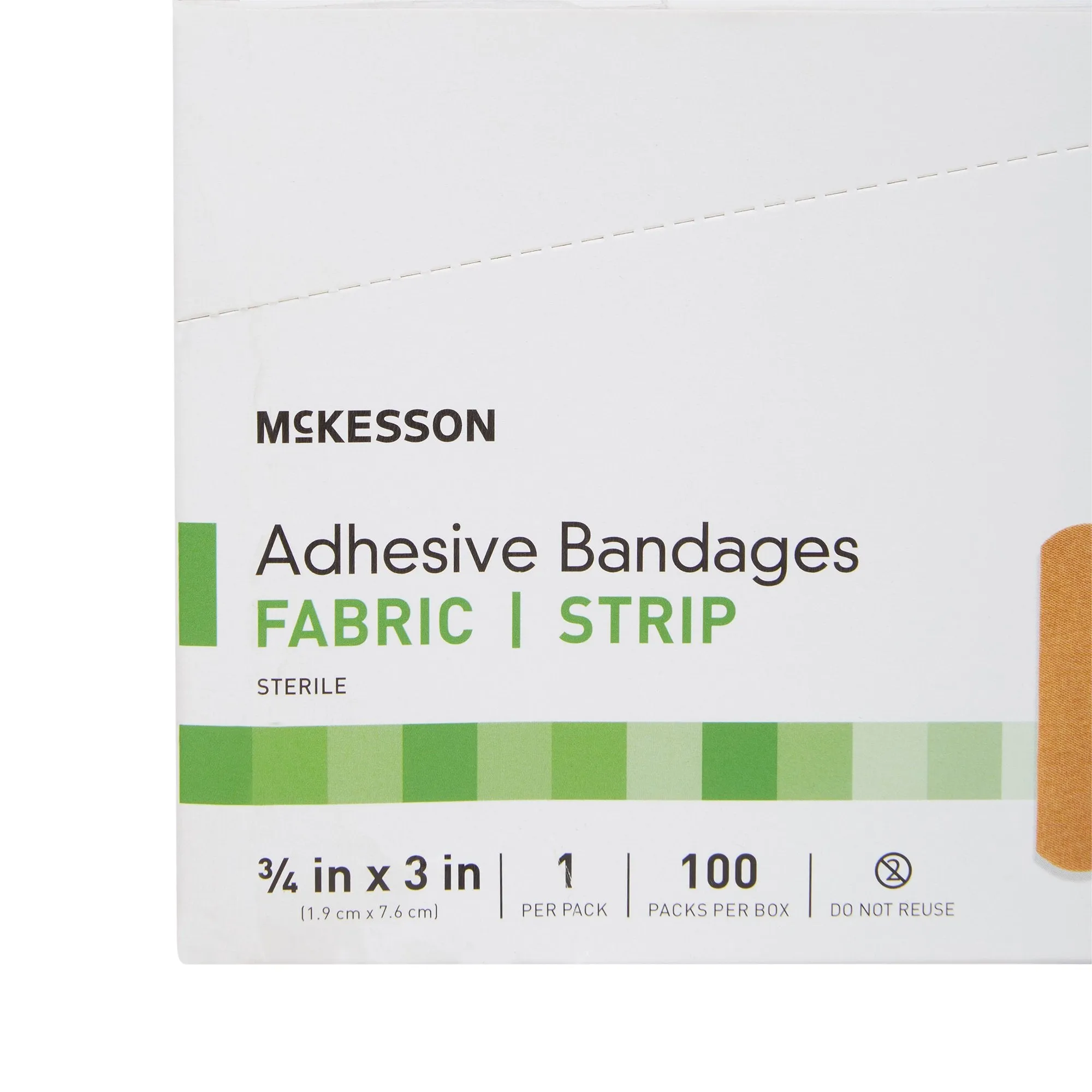 McKesson Tan Adhesive Strip, 3/4 x 3 Inch