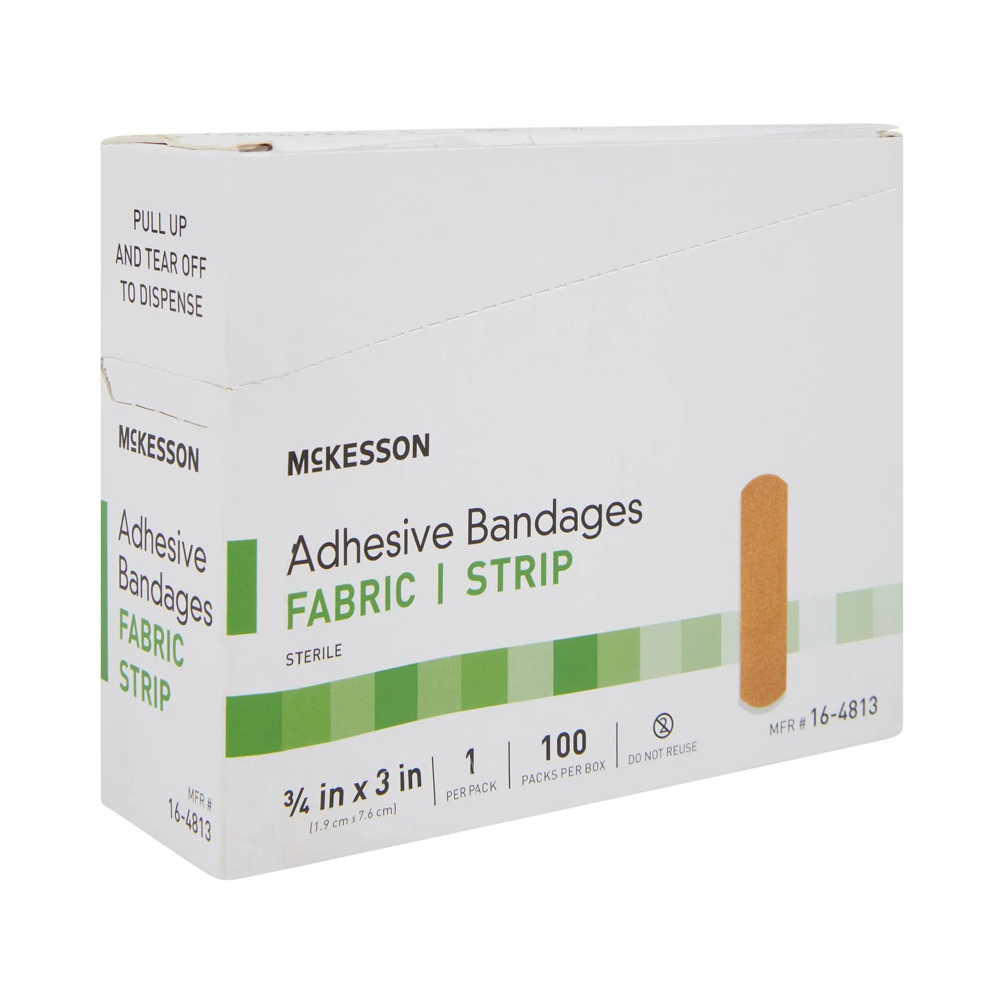 McKesson Tan Adhesive Strip, 3/4 x 3 Inch