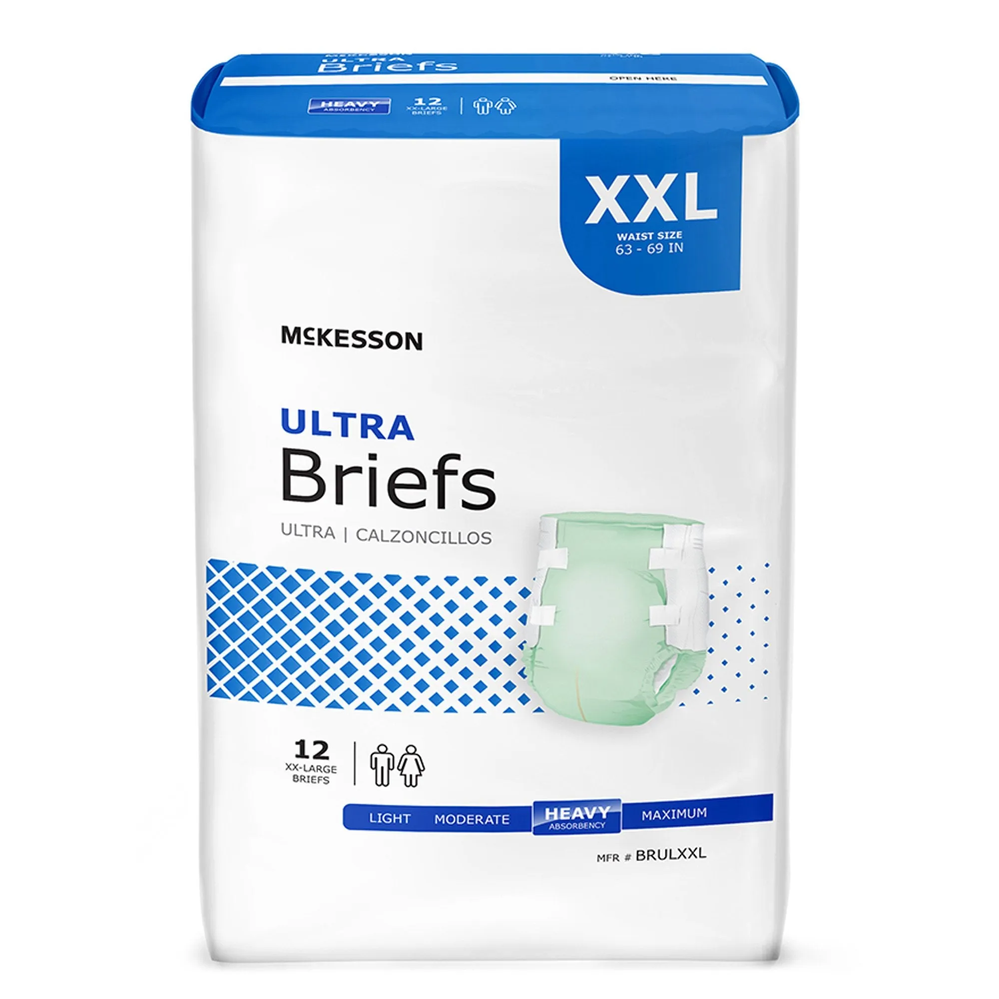 McKesson Ultra Heavy Absorbency Incontinence Brief, 2X-Large