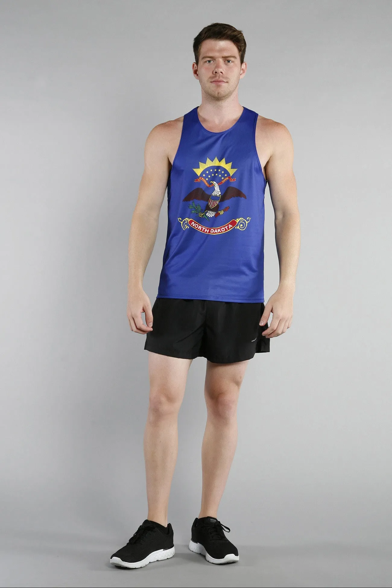 Men's Competitor Lite Printed Singlet [N] - North Dakota