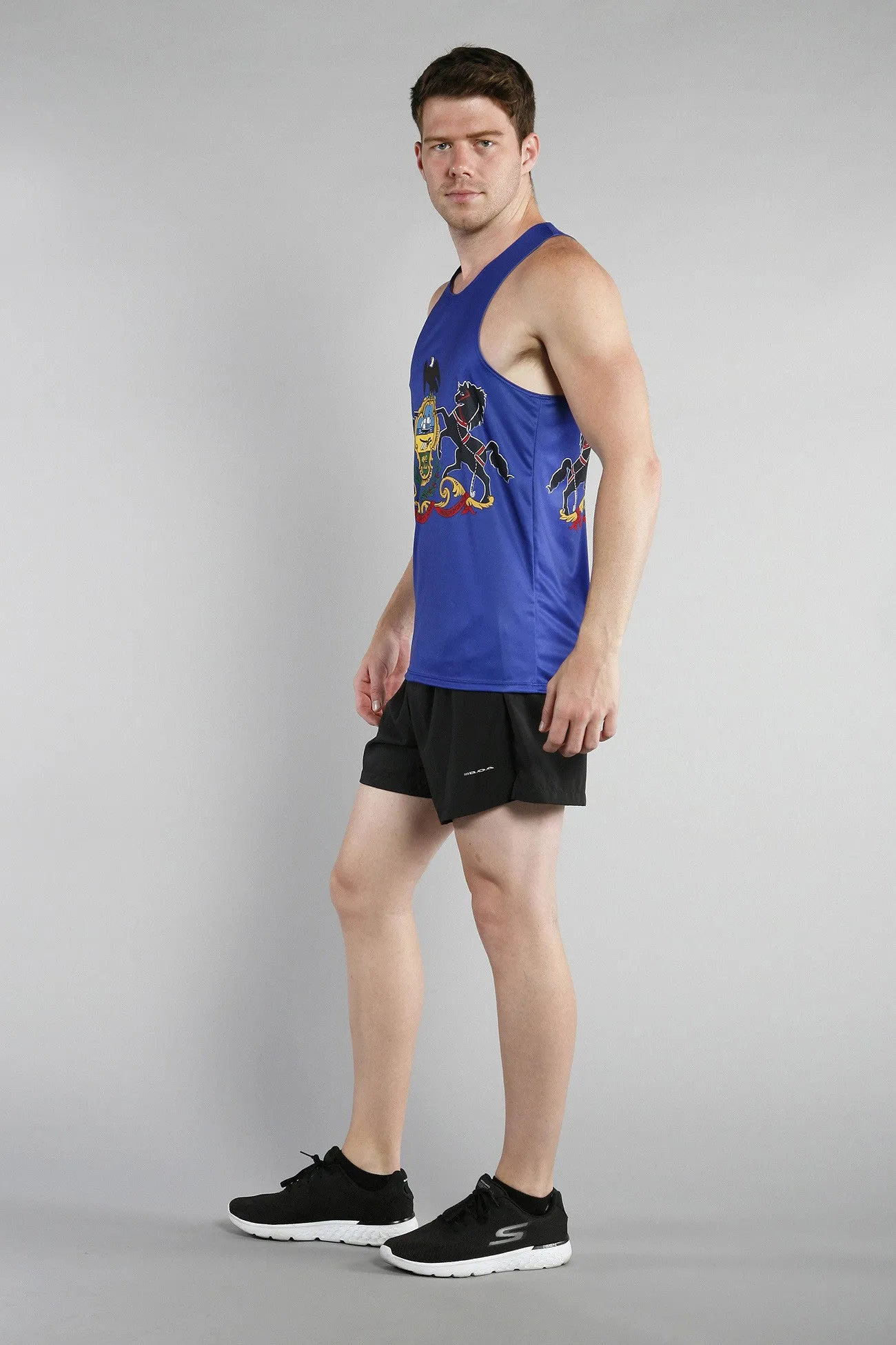 Men's Competitor Lite Printed Singlet [O-R] - Pennsylvania