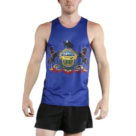 Men's Competitor Lite Printed Singlet [O-R] - Pennsylvania