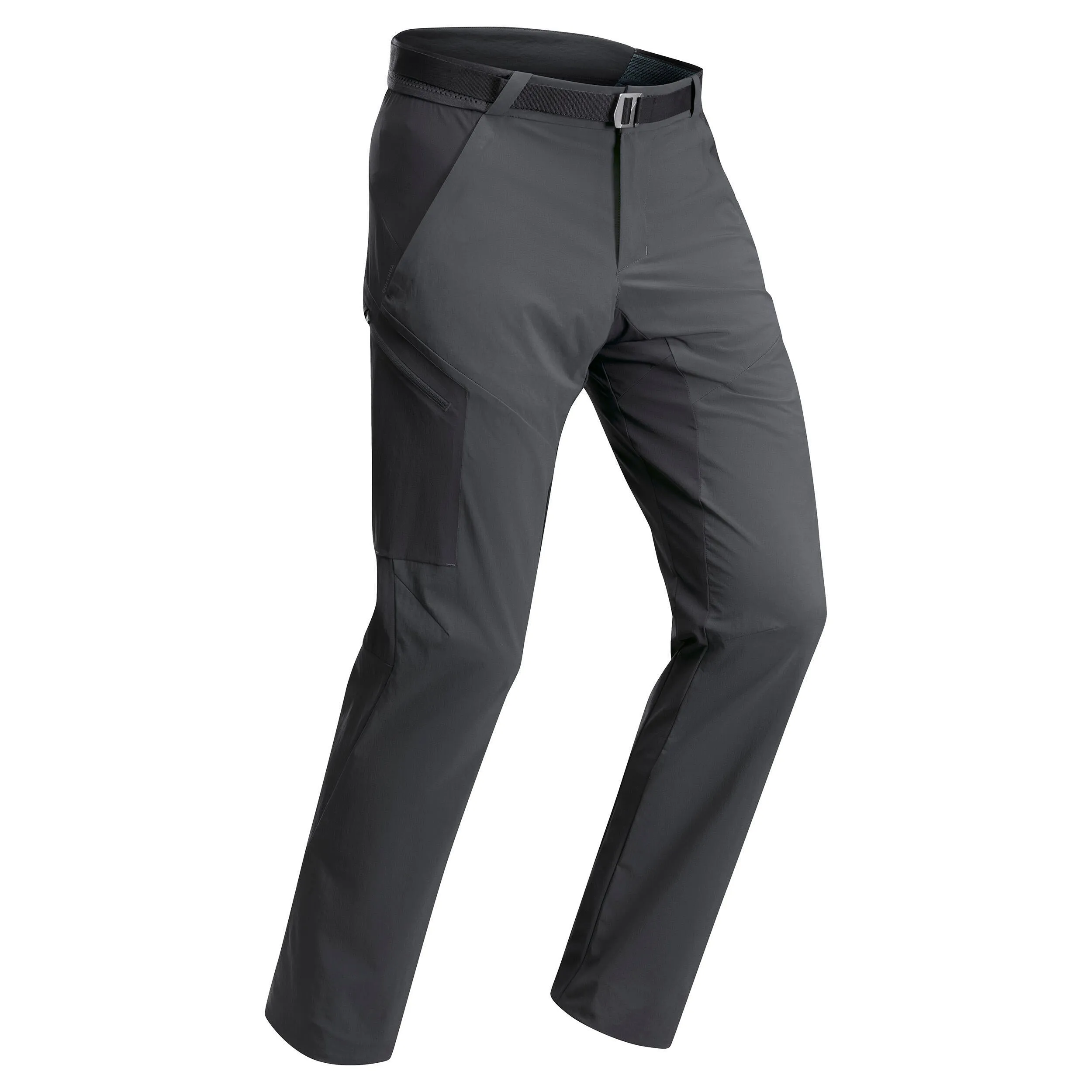 Men's hiking trousers Quechua MH500, grey/black