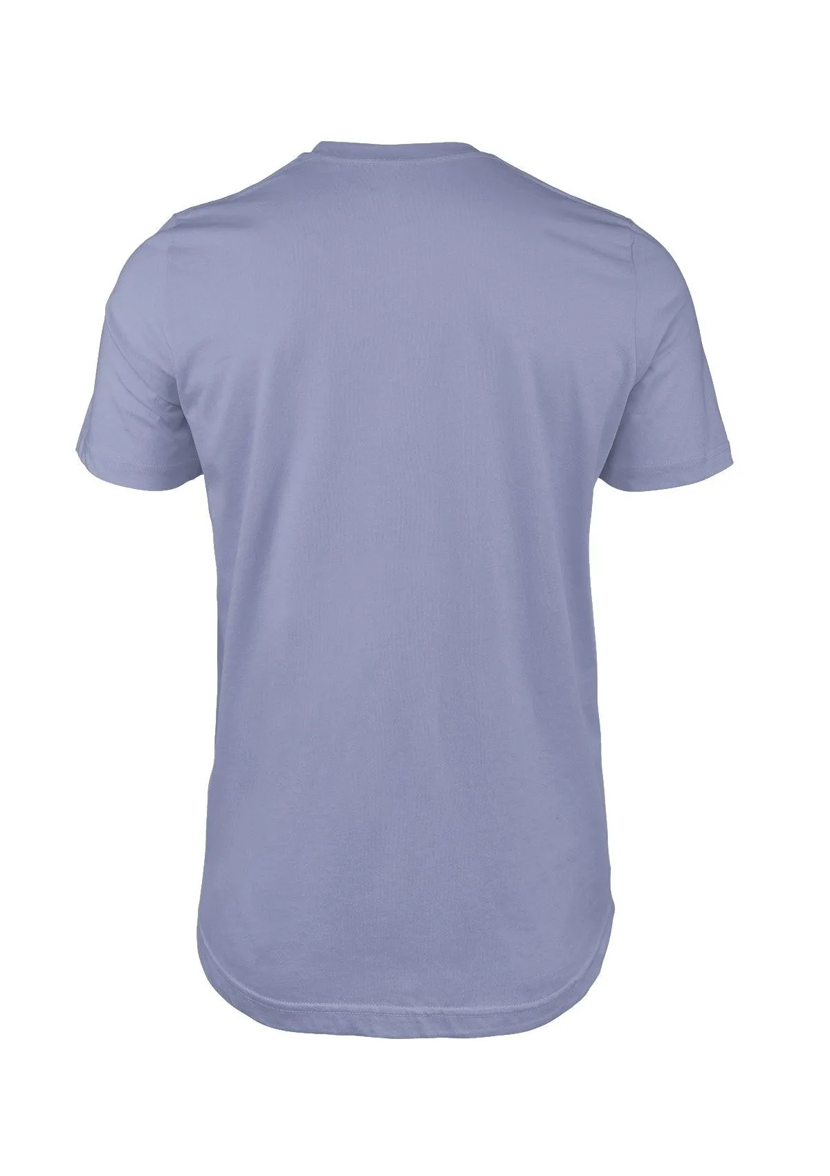 Mens T-Shirt Short Sleeve Crew Neck Lavender Blue