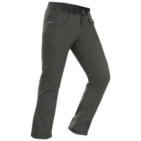 Men's warm trousers Quechua SH100 for hiking, khaki