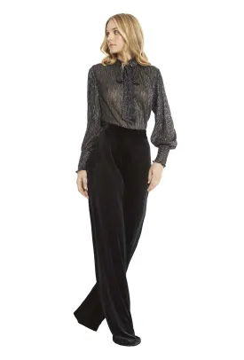 MISA - Aliya Velvet Pant in Black