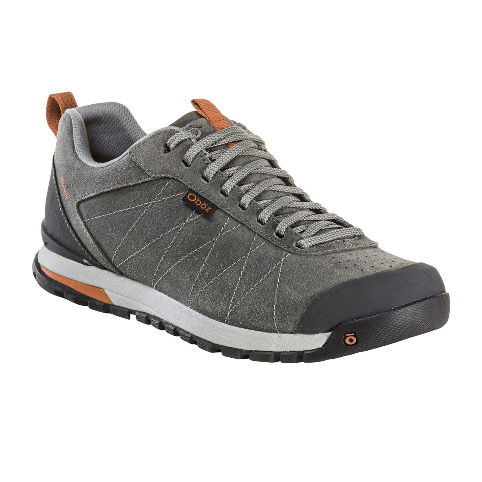 Oboz Bozeman Low Leather Lace Up Trail Shoe (Men) - Charcoal