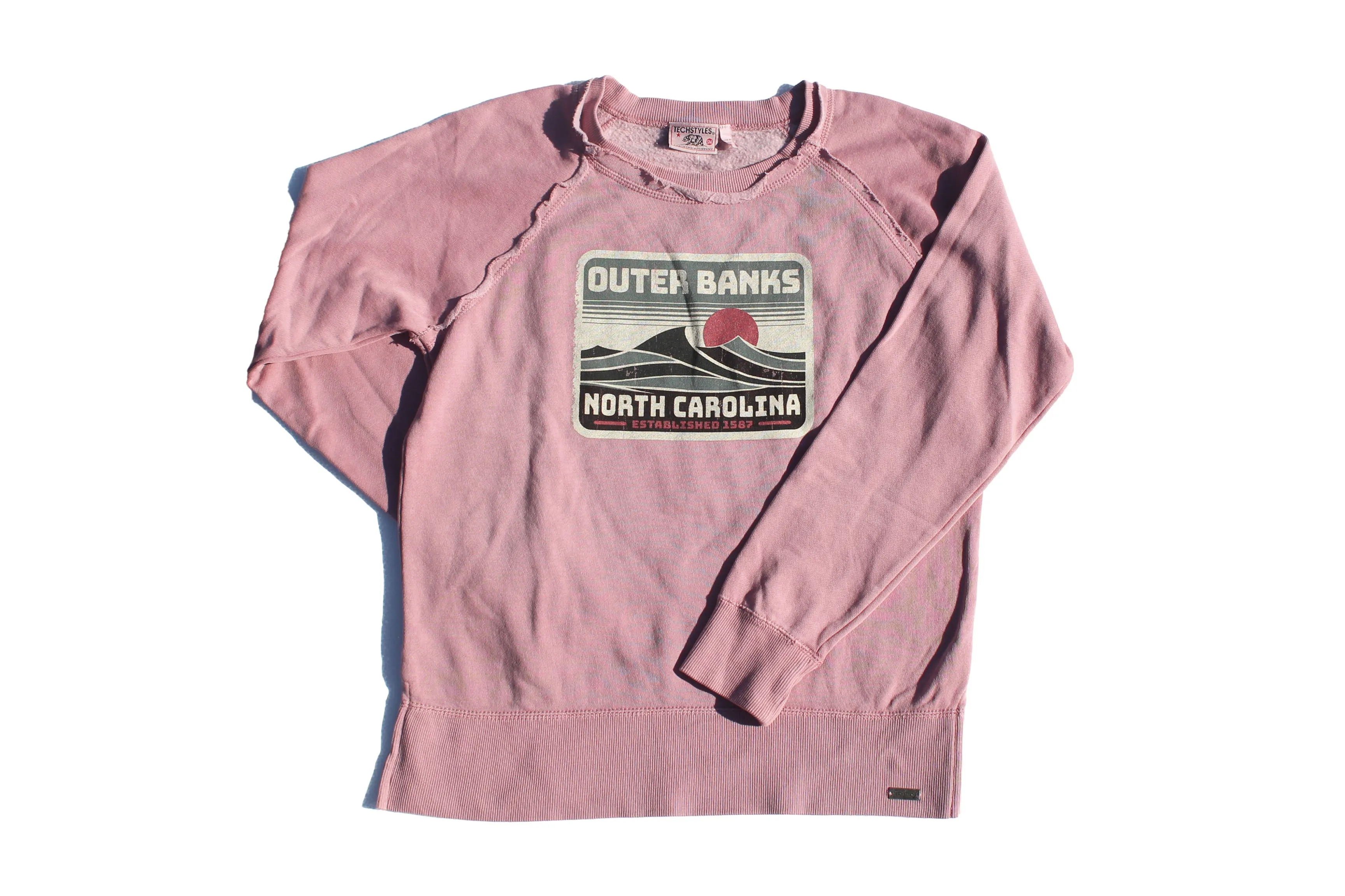 Outer Banks Distressed Crew Neck Sweatshirt