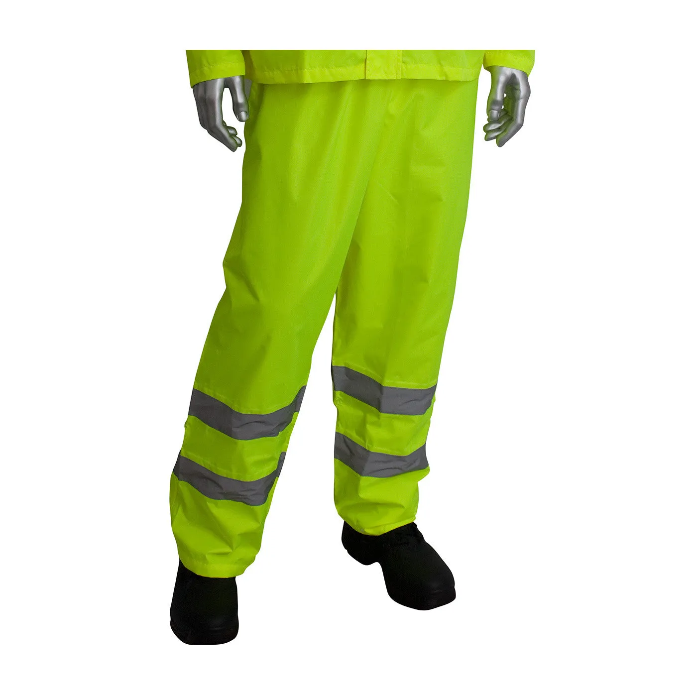 PIP 353-1000 Lightweight Waterproof ANSI Class 3 Hi-Vis Yellow Rainsuit