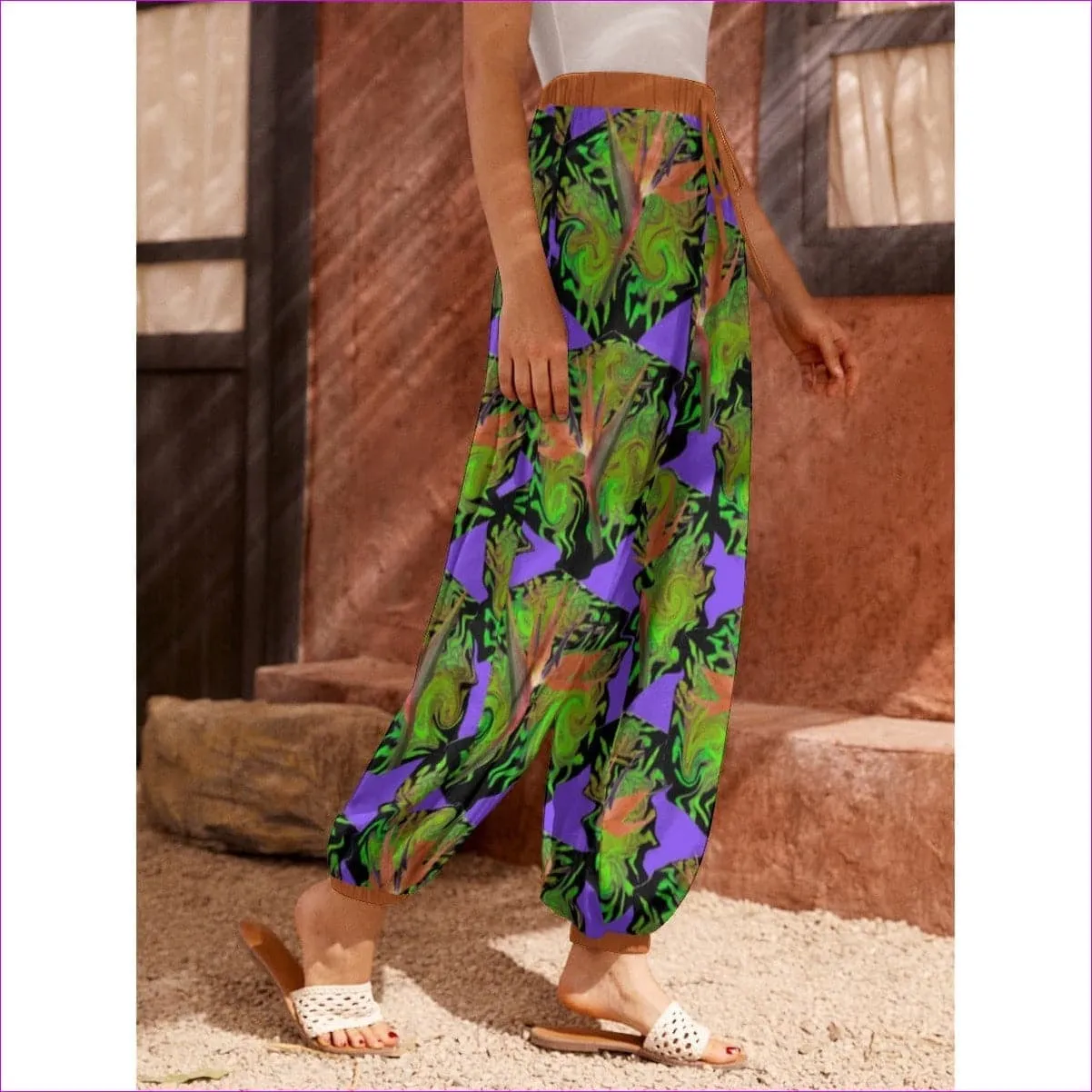 Psychedelic Paradise Womens Carrot Pants