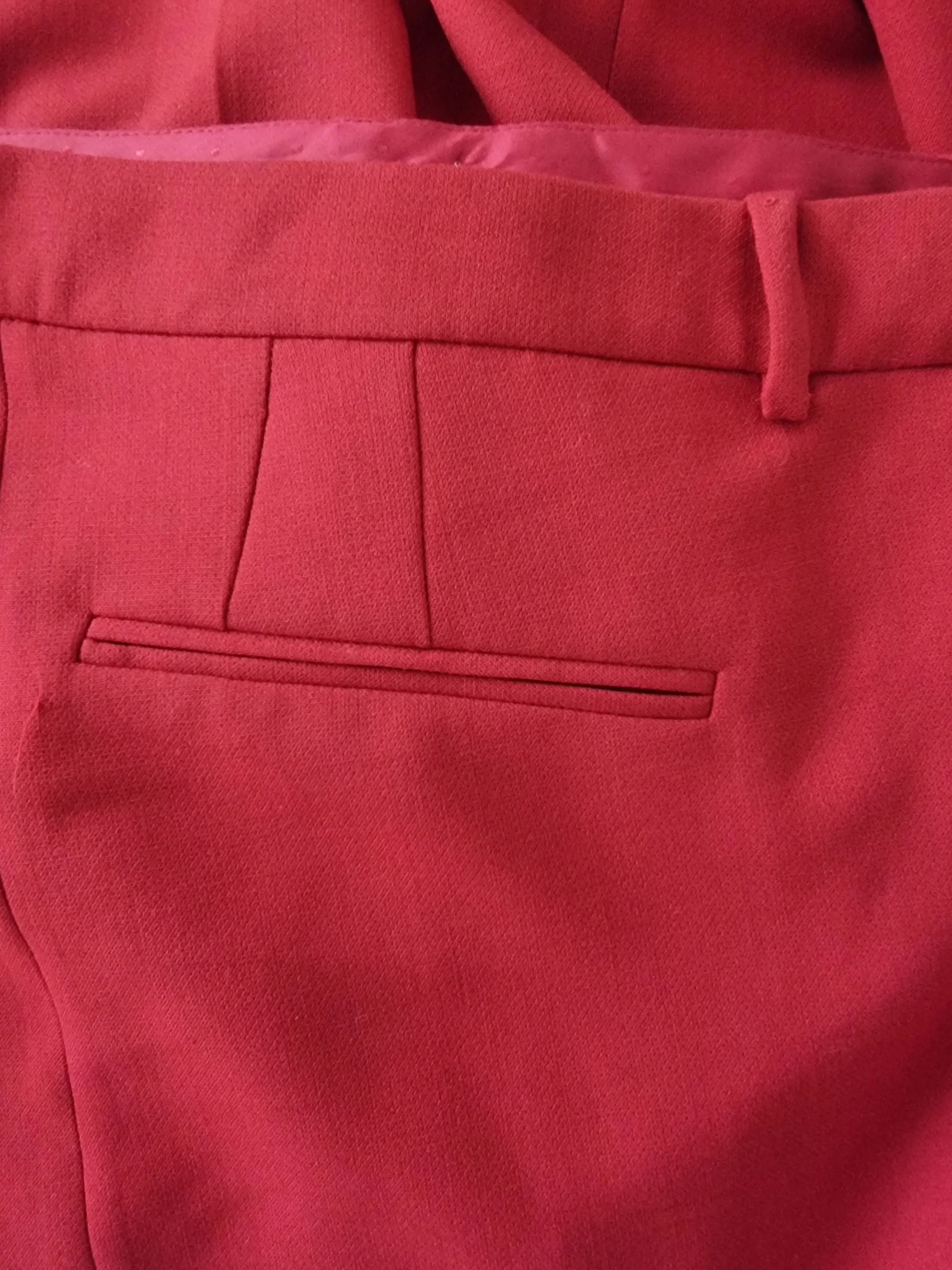 Pure Collection Red Women’s Straight Leg Regular Fit Trousers UK 18  US 14 EU 46 BNWT