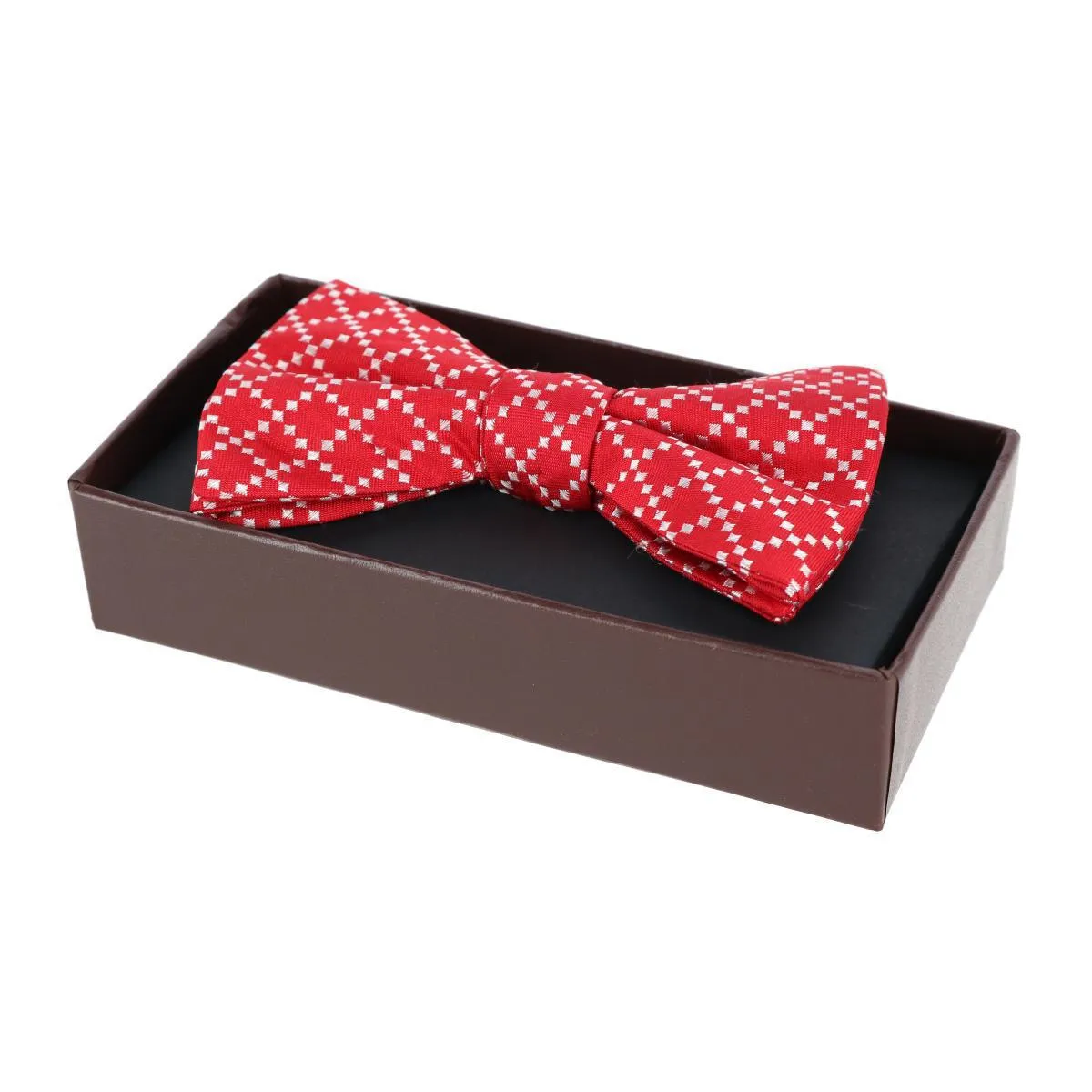 Rowan Geometric Pattern Silk Bow Tie