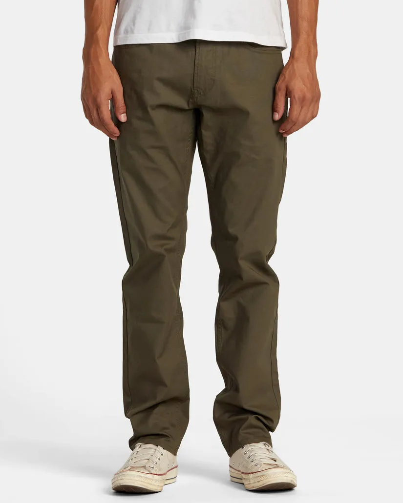 RVCA WEEKEND TECH TECHNICAL PANTS - FATIGUE