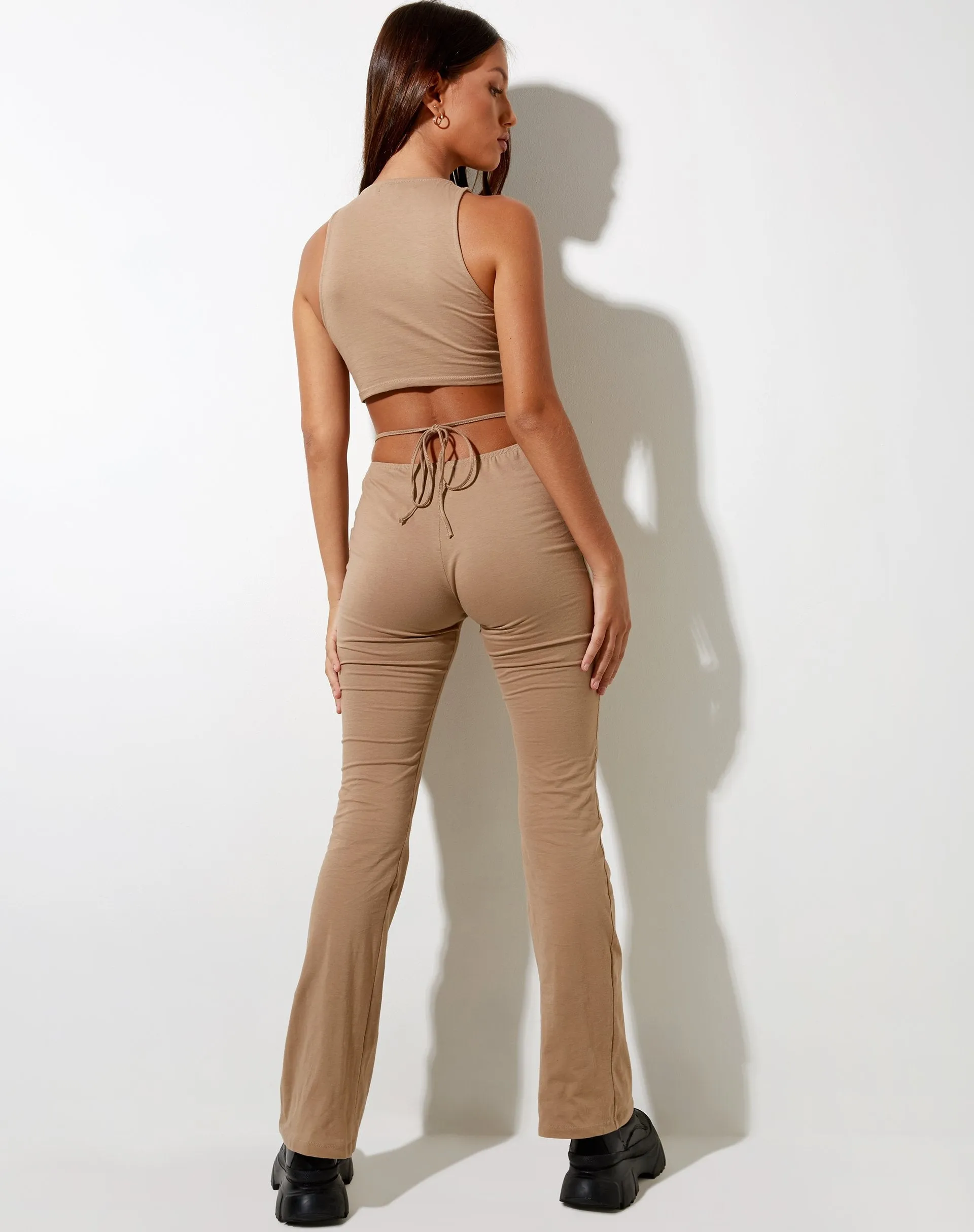 Sakeri Flare Trouser in Biscuit