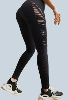 Spirited Hollow Side Yoga Leggings