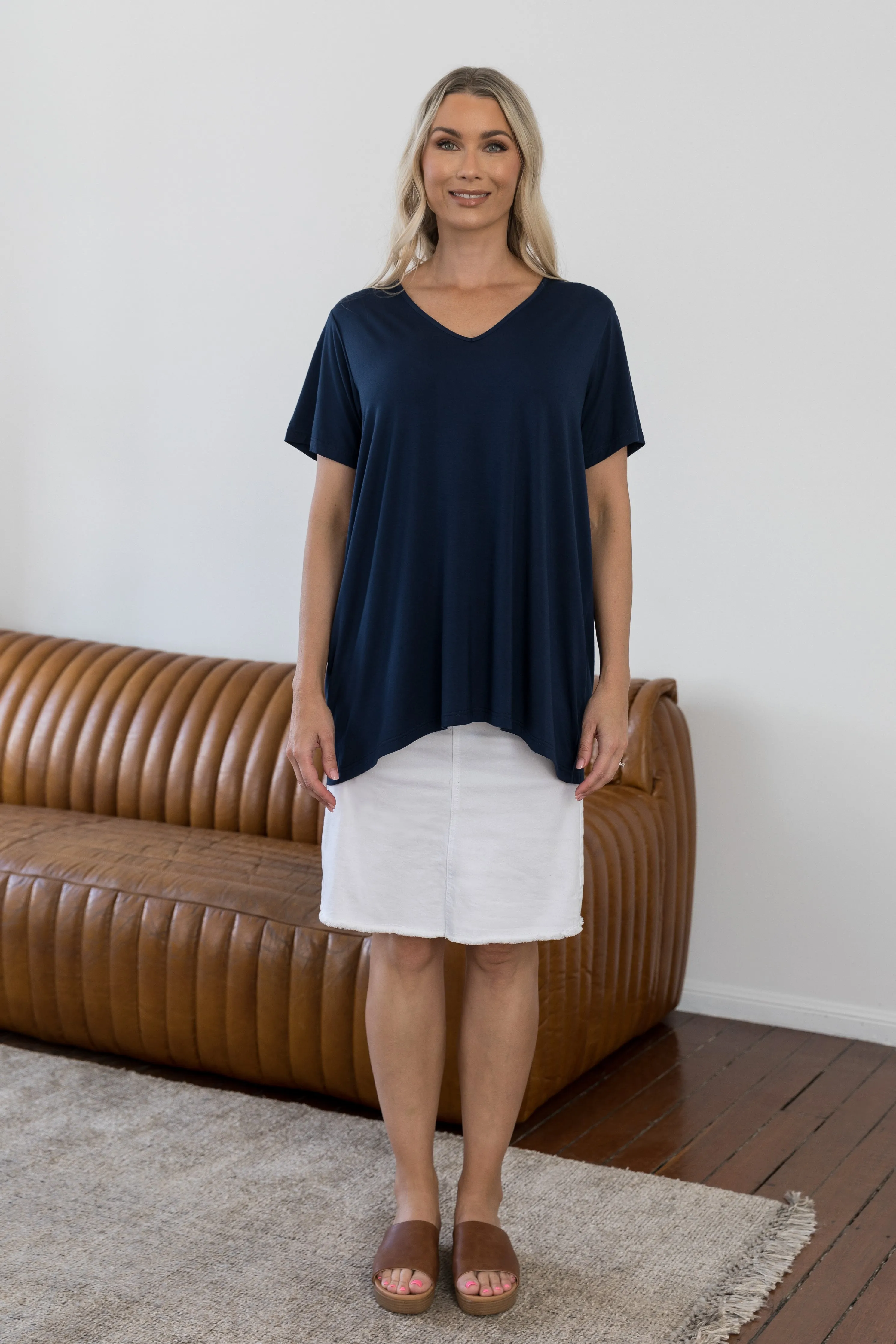 T-Shirt Top | Navy