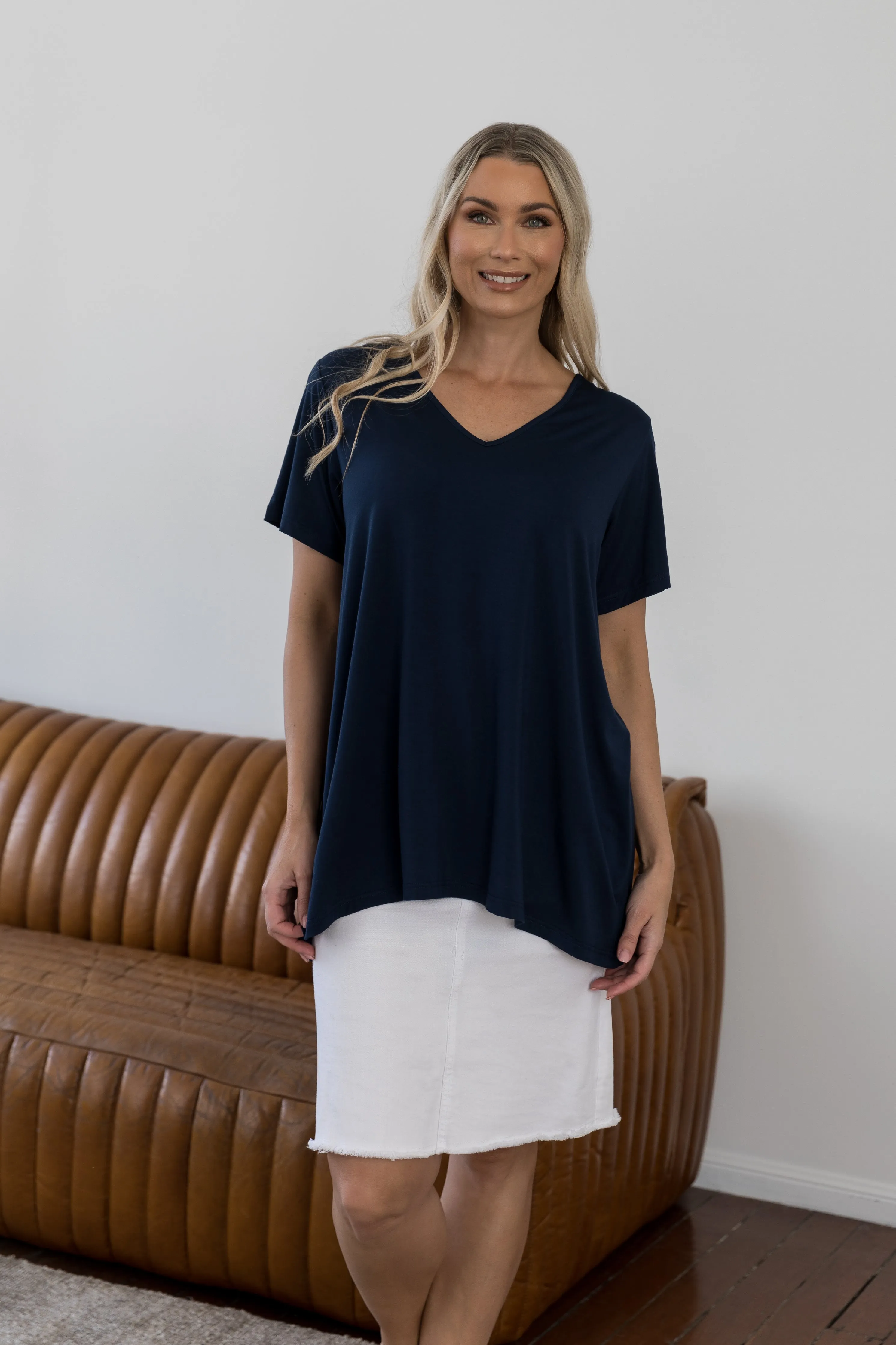 T-Shirt Top | Navy