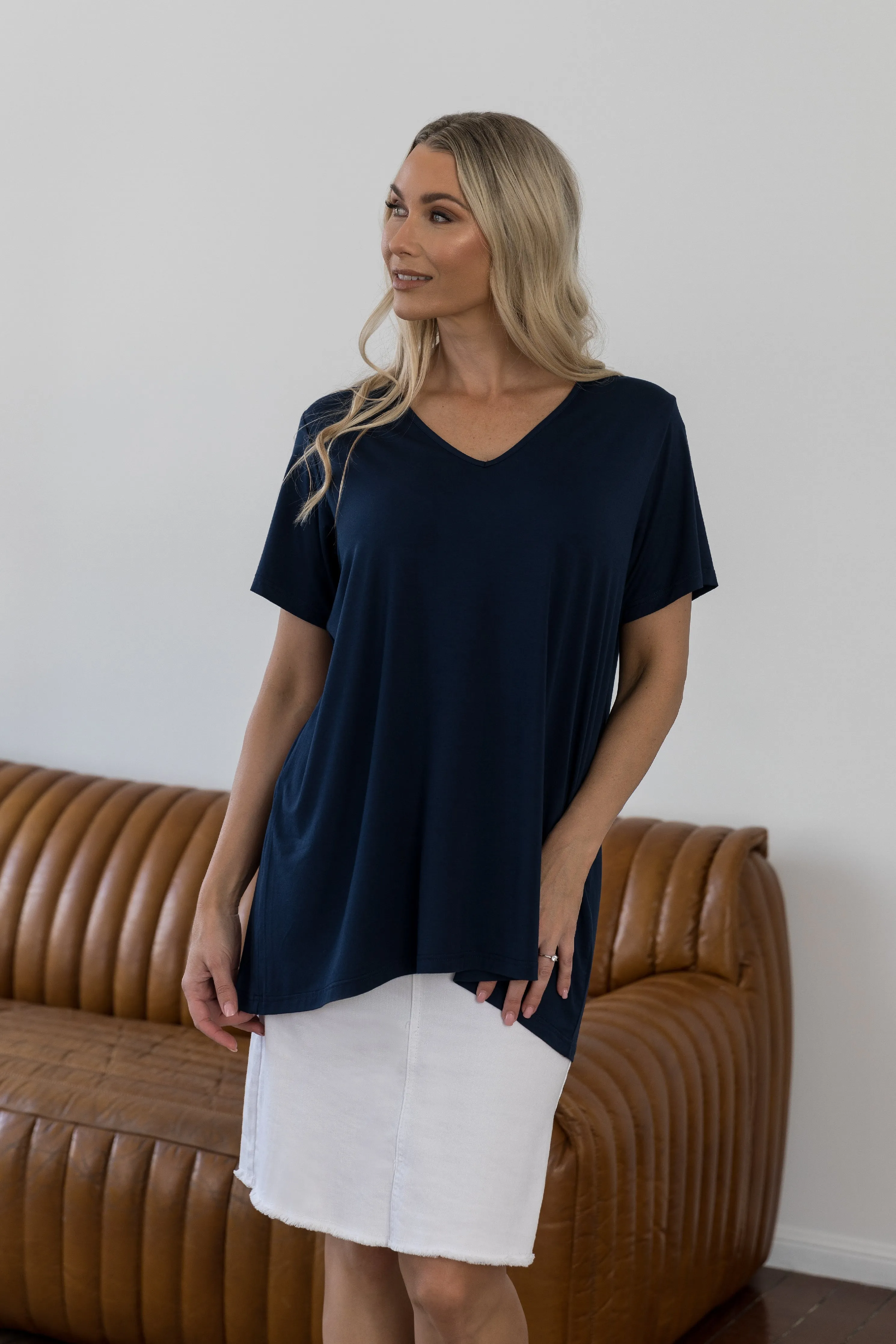 T-Shirt Top | Navy