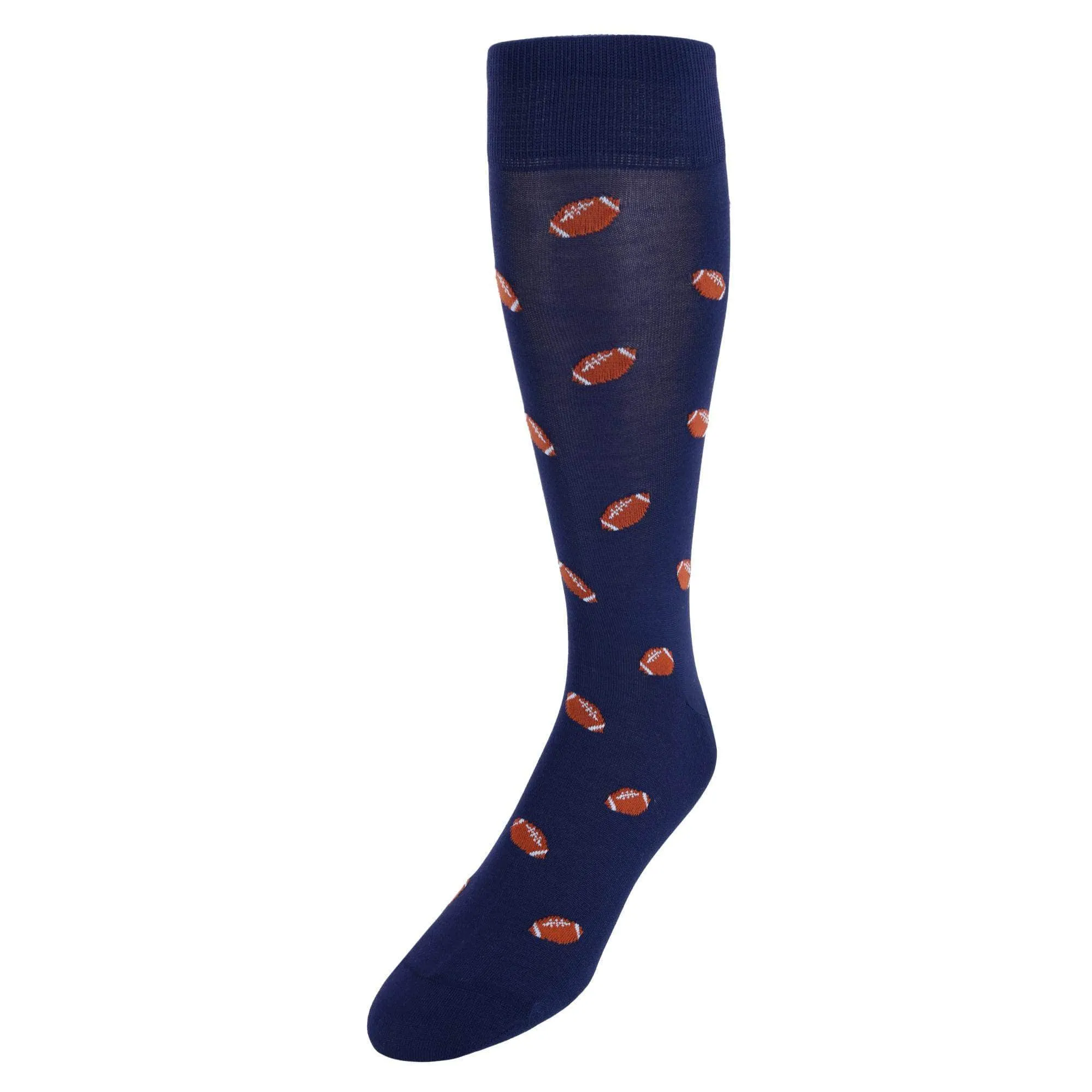 Touchdown Football Novelty Mercerized Cotton Mid-Calf Socks