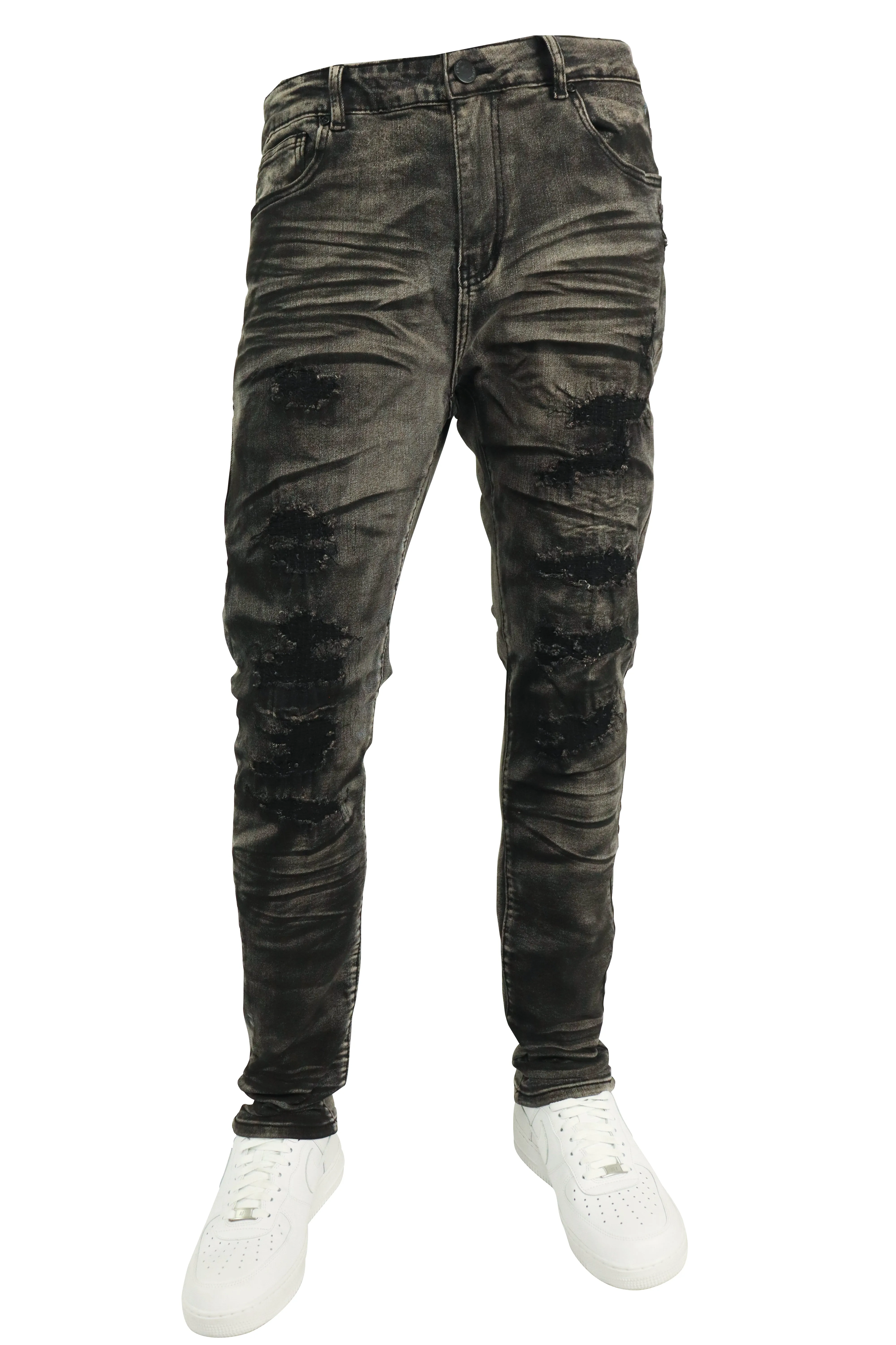 Versatile Denim (Black Bleach)