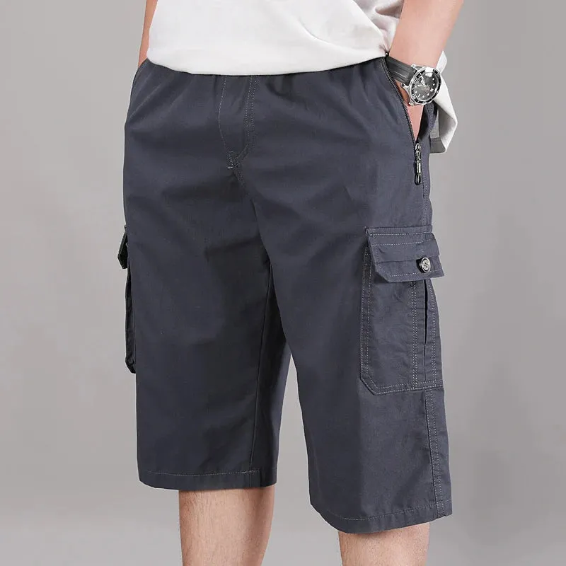 Wiaofellas  -  New Trend Summer Men Clothing Cargo Shorts Drawstring  Pants Casual Streetwear Quick-Drying  Beachwear Joggers