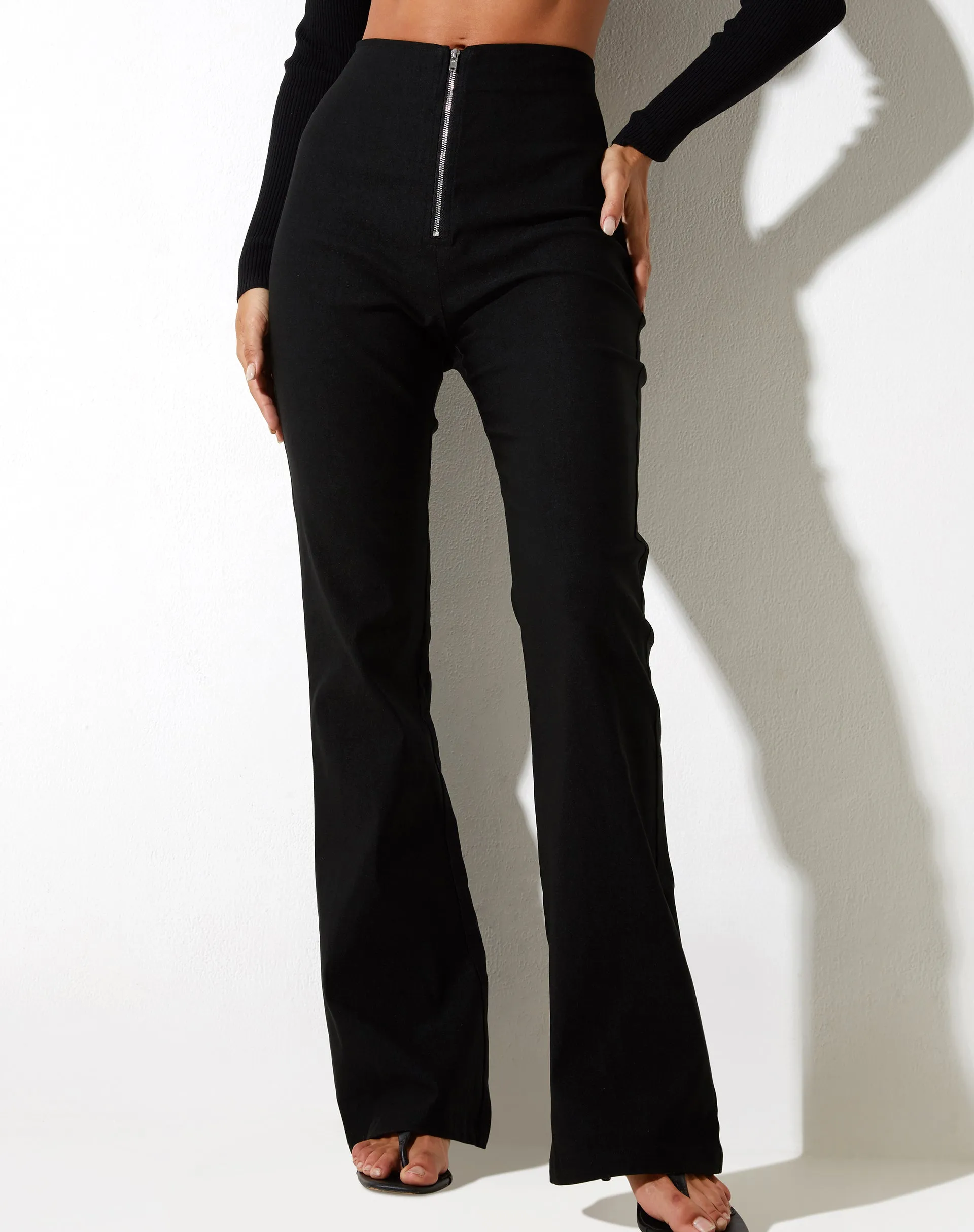 Zorah Flare Trouser in Tailoring Black